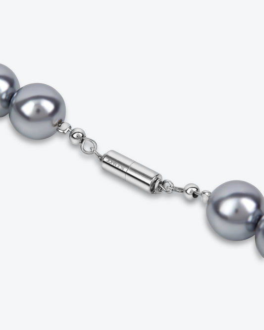 SILVER PEARL NECKLACE
