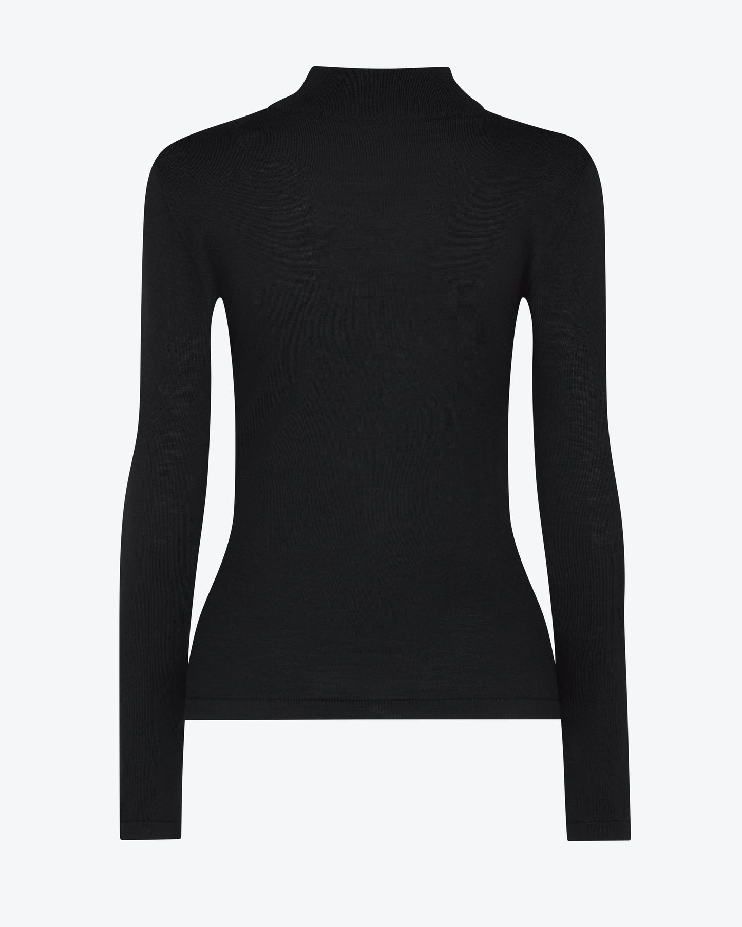 BLACK MOCK NECK