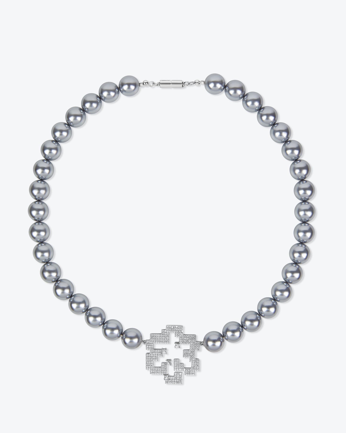 SILVER PEARL NECKLACE